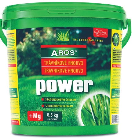 Vegetační trávníkové hnojivo AROS POWER® s dlouhodobým účinkem