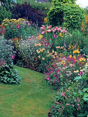 V čase prázdnin jsou zahrady v plném květu. Právě nyní je nejlépe vidět, jak se trvalkový záhon povedlo vytvořit.